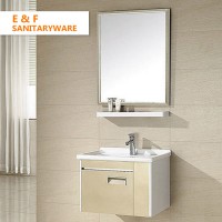 hot sale hotel furniture wall mount makeup bathroom mirror cabinet vanity european modern style washroom single sink cabinets