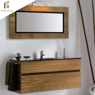 New design Bathroom burnished solid wooden bathroom cabinet Pvc Bath Cabinets