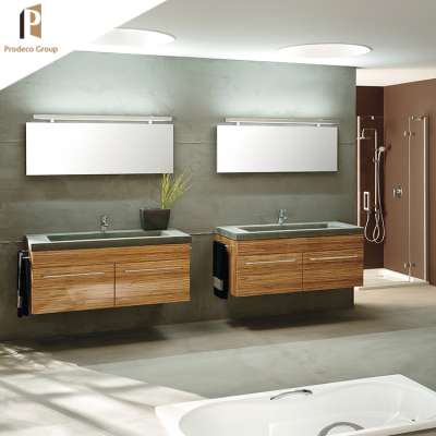 china manufacturer Mounted Vanity counter wash basin wooden cabinet Wall Hung Bathroom Cabinets